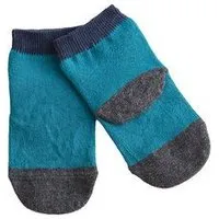 Leela Cotton Leela Cotton Baby/Kinder Socken aus 98% Bio-Baumwolle, Petrol/anthrazit/dunkelblau, – Produktbild 1 von 1
