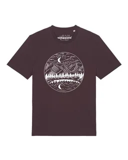 watapparel watapparel T-Shirt Unisex Mountains by night – Produktbild 1 von 1