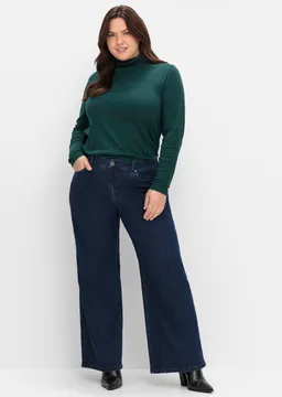 sheego High-waist-Jeans dark blue denim – Produktbild 1 von 1