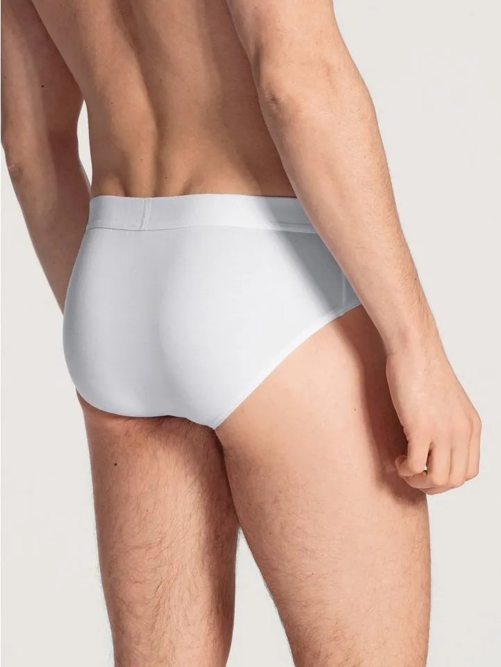 CALIDA CALIDA Slip Cotton Code Baumwoll-Mix, elastisch, ohne Eingriff, Single Jersey, weich, Weiß, – Produktbild 4 von 5