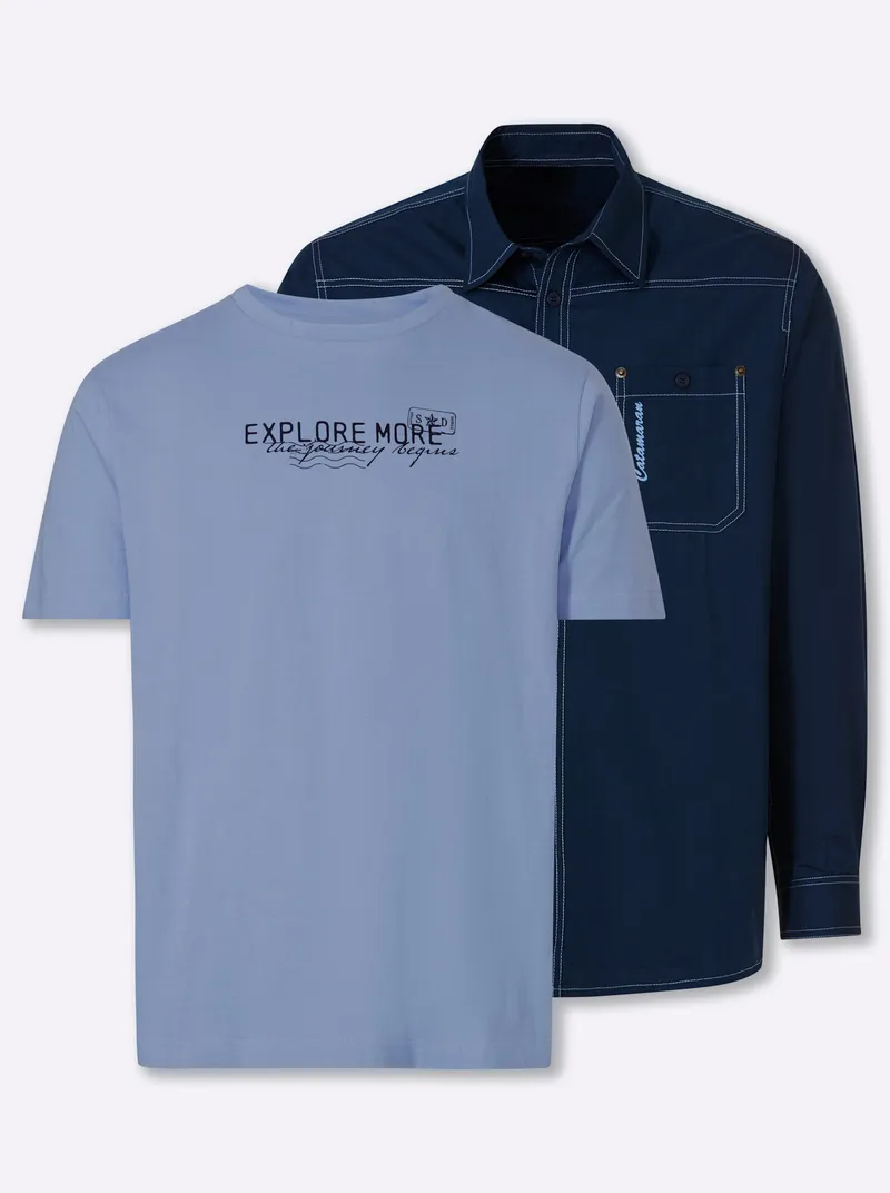 Catamaran Hemd, Dunkelblau + bleu, – Produktbild 1 von 2