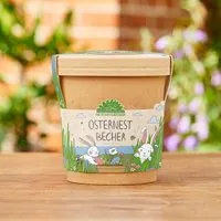 Die Stadtgärtner Die Stadtgärtner Osternest aus dem Becher I Ostergeschenk für Kinder I Geschenk für den Frühling und Garten I Osternest und Osterkörbchen I Ostergras – Produktbild 1 von 1