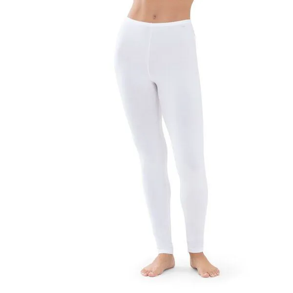 mey Mey Damen Leggings / lange Unterhose Superfine Organic aus Biobaumwolle, Weiss, – Produktbild 1 von 3