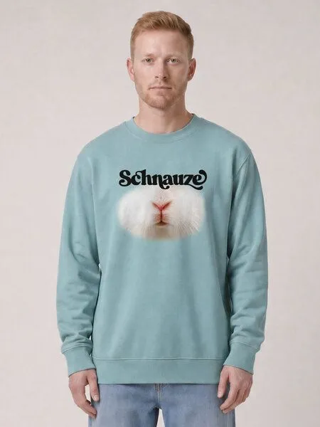 watapparel watapparel Sweatshirt Unisex Schnauze, Pebble blue, – Produktbild 2 von 2