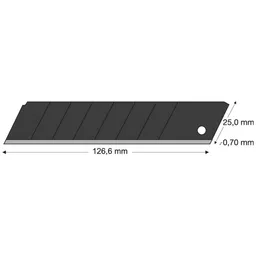 Lutz Lutz Abbrechklinge black 25 mm Pack a 10 Stk. – Produktbild 1 von 1
