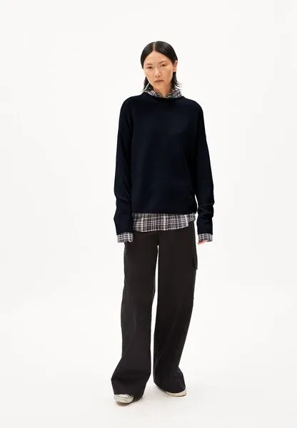 ARMEDANGELS ARMEDANGELS MERINAA Damen Pullover aus Bio-Baumwolle, Night sky, – Produktbild 4 von 4