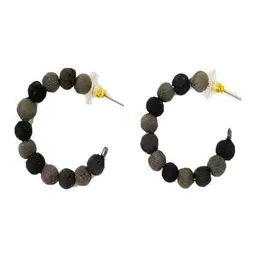 Worldfinds Worldfinds Kantha Ohrringe Noir Mini Hoops – Produktbild 1 von 1