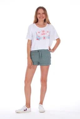 RAVENS VIEW IBIZA RAVENS VIEW IBIZA Damen vegan Mini Shorts Sunset Chinois Grün – Produktbild 1 von 1