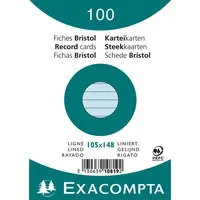 Exacompta Exacompta Karteikarte DIN A6 liniert – Produktbild 2 von 2