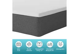 OTTO home, Topper Queens, für Matratzen & Boxspringbetten in 90x200 und weiteren Größen, 5 cm hoch, Viscoschaum, Visco-Topper mit feuchtigkeitsregulierendem TENCEL™ Lyocell-Bezug – Produktbild 1 von 1