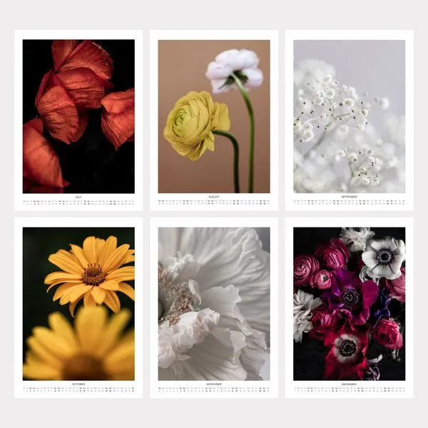 Photocircle Photocircle Blumen Wandkalender 2027 – In Bloom – Produktbild 3 von 4