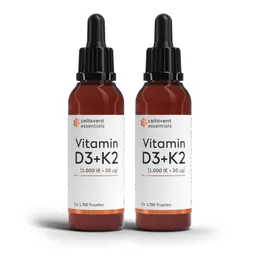 Cellavent Essentials Vitamin D3 + K2 [1.000 IE + 20 μg] 100 ml – Produktbild 1 von 1
