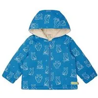 loud proud loud + proud Babys & Kinder Wasserabweisende Jacke mit Teddyfutter, GOTS-zertifiziert, Azur(blau), – Produktbild 1 von 1