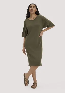 hessnatur hessnatur Strick Kleid Relaxed aus Leinen mit Bio-Baumwolle und LENZING ECOVERO – Produktbild 1 von 1