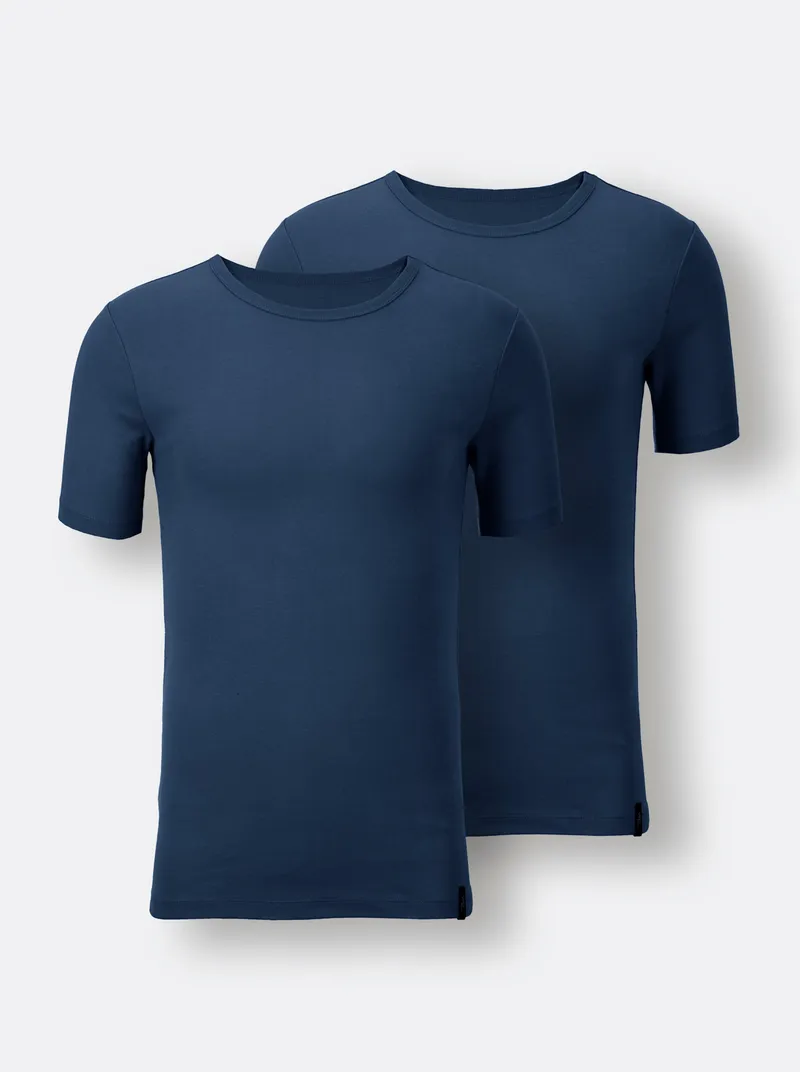 wäschepur men Shirt dunkelblau, Dunkelblau, – Produktbild 1 von 2