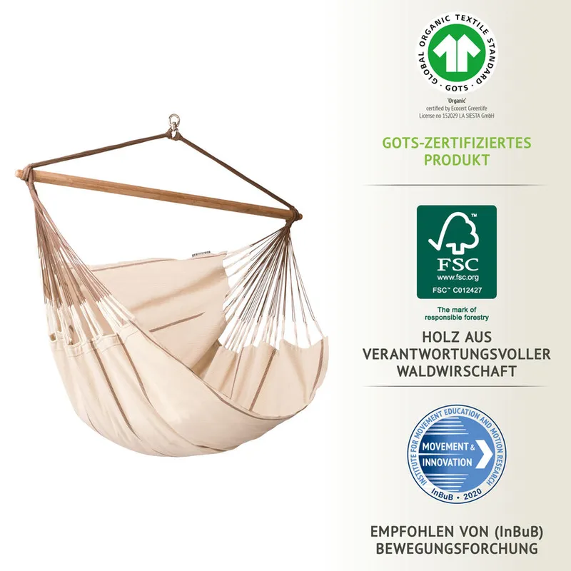 La Siesta LA SIESTA Hängesessel Kingsize Habana Nougat, Beige, – Produktbild 5 von 5