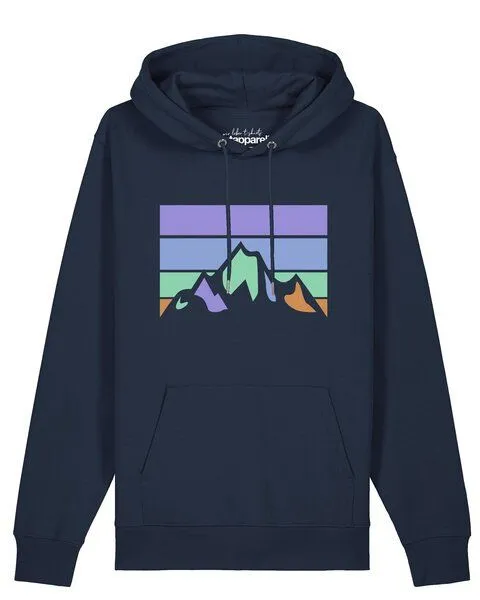 watapparel watapparel Hoodie Unisex Retro Landscape, French navy, – Produktbild 1 von 3
