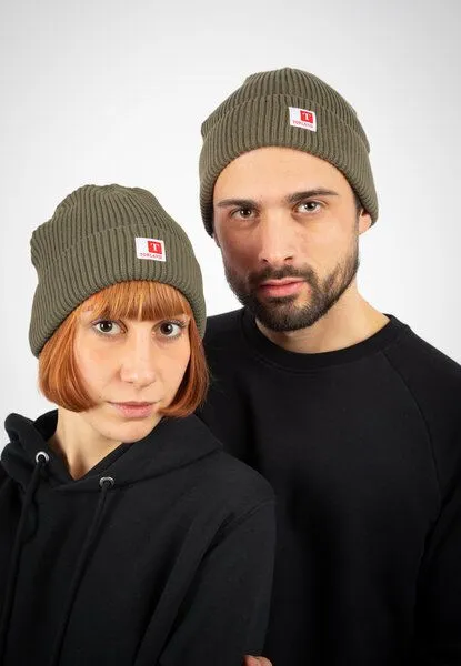 TORLAND TORLAND Beanie FISHERMAN, Grün (khaki), – Produktbild 1 von 3