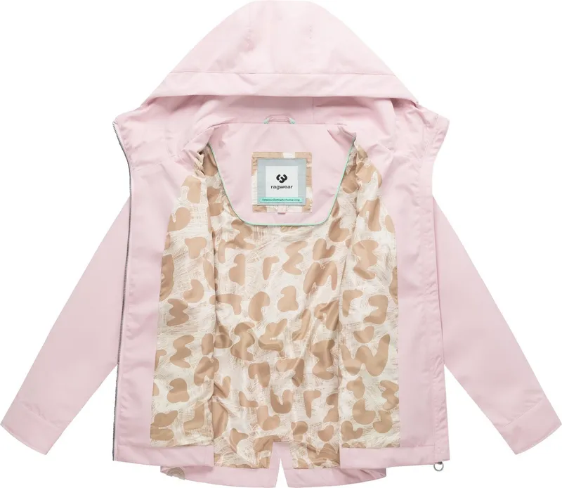 ragwear ragwear Outdoorjacke Monadde Wasserdichte Übergangsjacke mit Kapuze, Rosa, – Produktbild 1 von 5