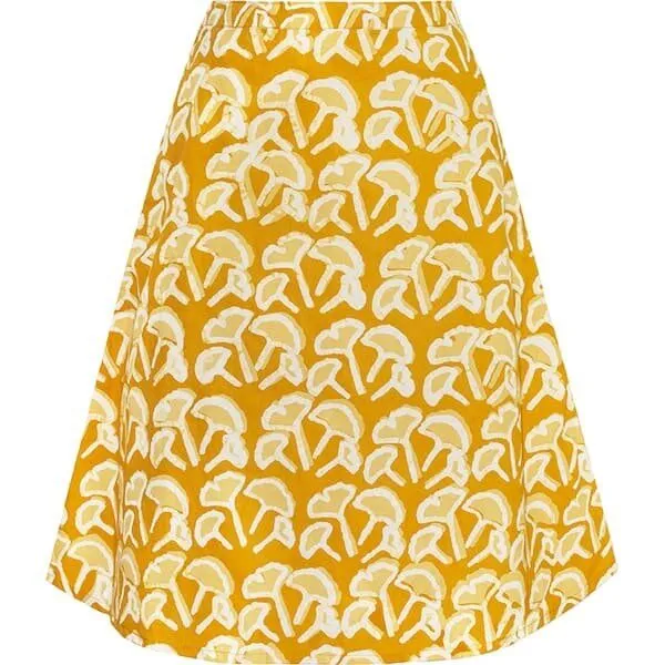 Global Mamas Global Mamas Bio Rock A-Linie - Volta, Gingko (gelb), – Produktbild 1 von 4