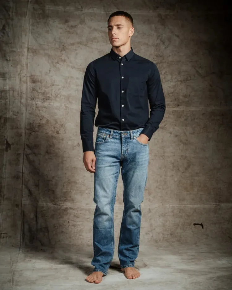 Kuyichi Kuyichi Herren vegan Jeans Nick Straight College Indigo, Blau, – Produktbild 1 von 2