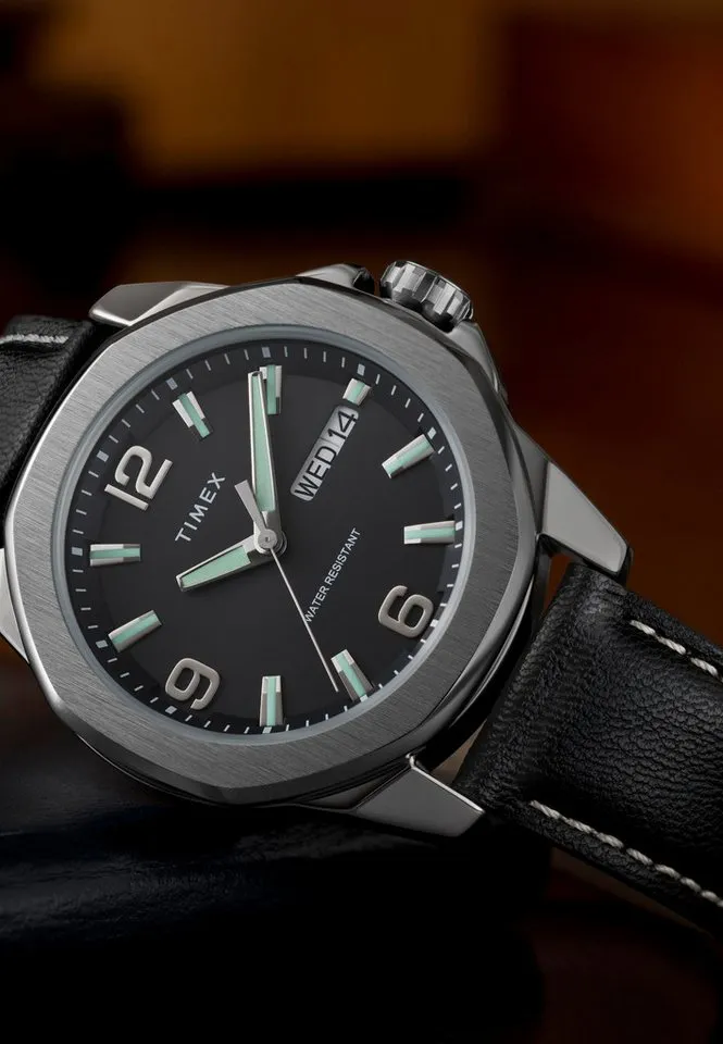 Timex Quarzuhr Essex Ave 46, (1-tlg., Not a set – not applicable to this product), Quarz Analog, Schwarz, – Produktbild 4 von 5