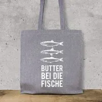 Bow & Hummingbird Bow & Hummingbird Baumwoll-Beutel "Butter bei die Fische" – Produktbild 1 von 1