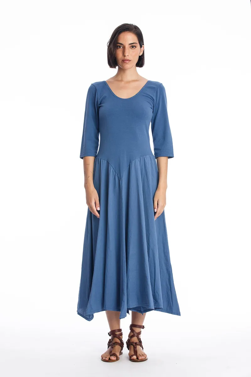 RAVENS VIEW IBIZA RAVENS VIEW IBIZA Damen vegan Kleid Look Ls Indigoblau, Dunkelblau, – Produktbild 2 von 2