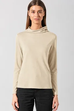 HempAge Hempage Damen vegan Langarmshirt Gobi Beige – Produktbild 1 von 1