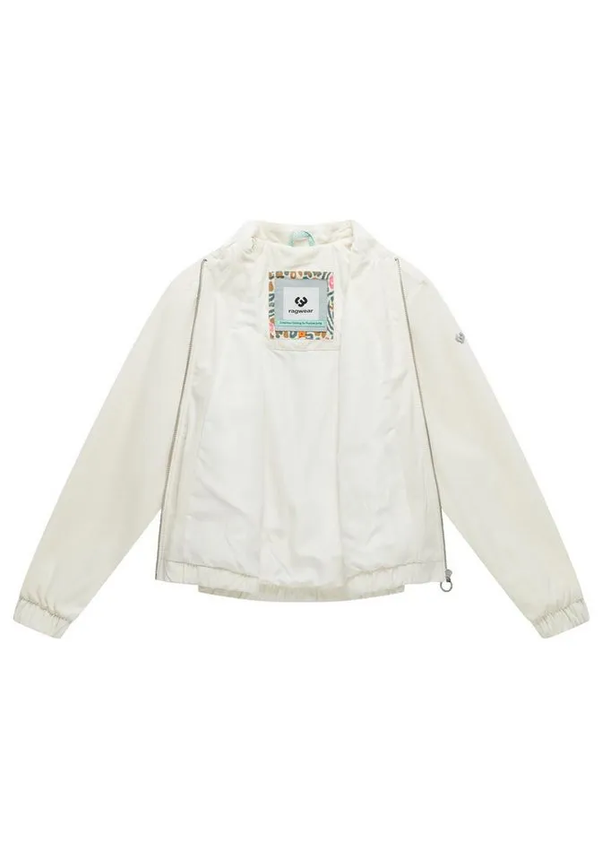 ragwear ragwear Bomberjacke Velvetie Modische Blousonjacke aus kuscheligem Samt, Beige, – Produktbild 4 von 5