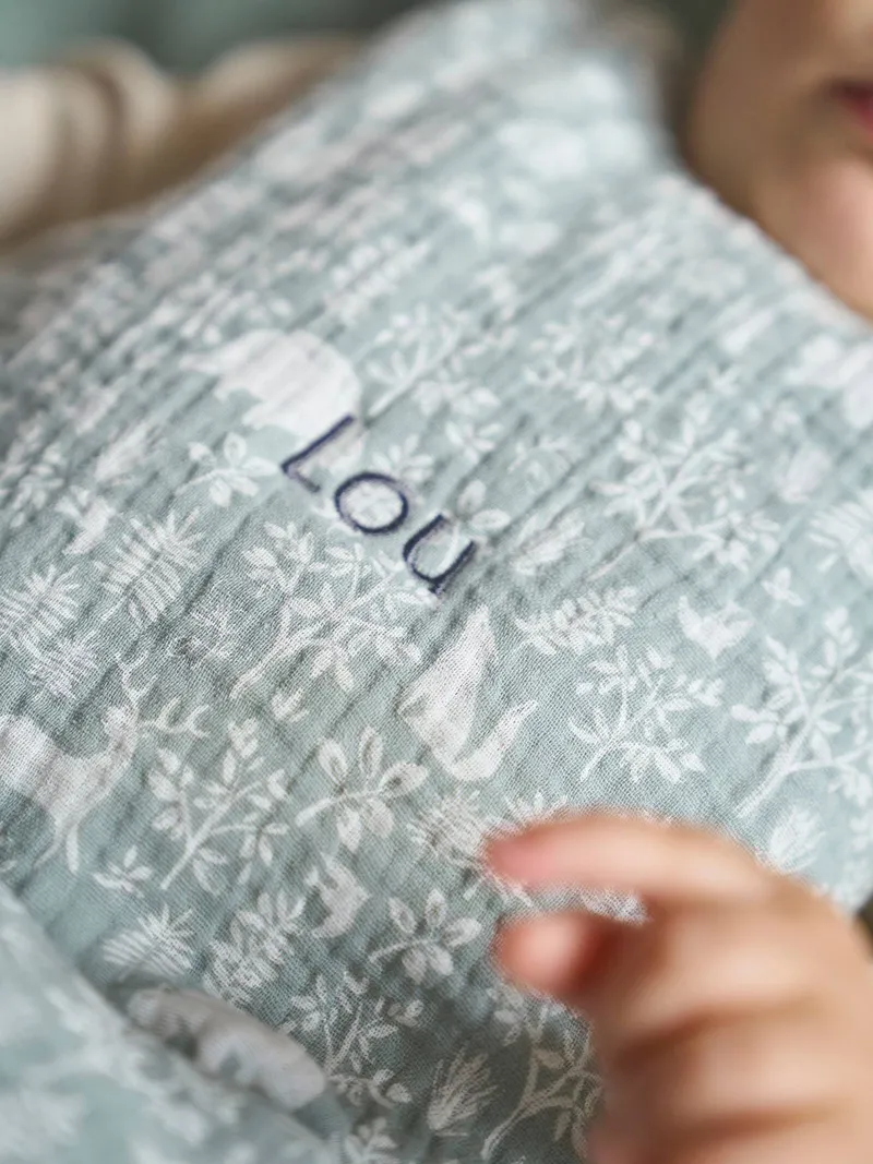 Vertbaudet Ärmelloser Baby Schlafsack WALDSPAZIERGANG TOG 2, Grün, – Produktbild 3 von 4