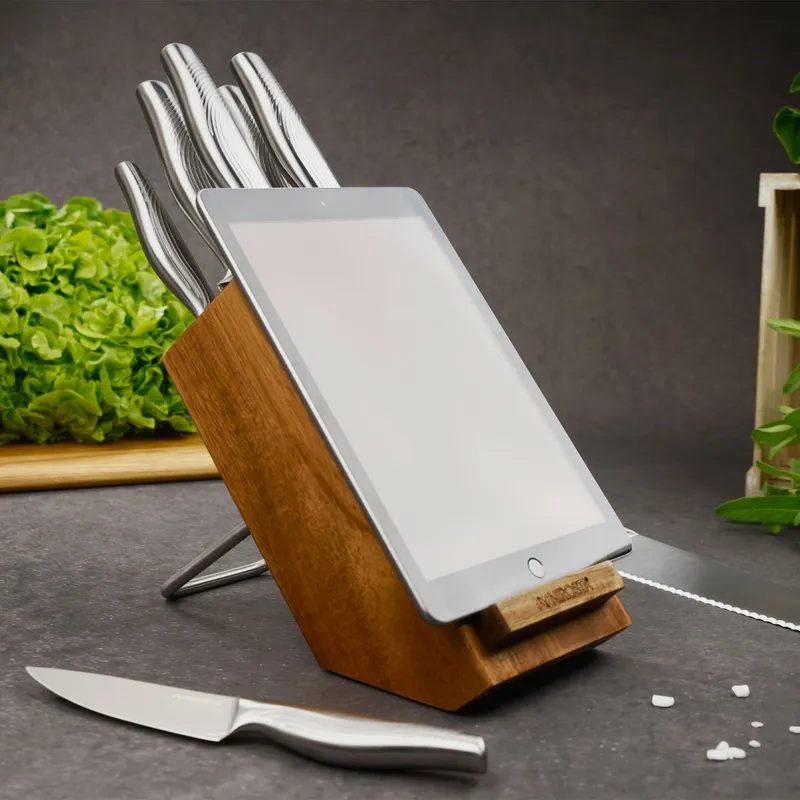 Nirosta Nirosta Messerblock mit Tablethalter – Produktbild 2 von 3