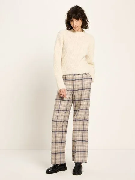 LANIUS LANIUS Pullover mit Zopfstrick, Off white, – Produktbild 4 von 4
