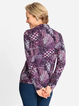 Witt Langarmshirt bordeaux-steingrau-bedruckt – Produktbild 1 von 1