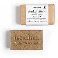 Treusinn Treusinn Hundeseife STARKES STÜCK Anti Stink / Kräftige Fellseife aus Oliven-Kokosöl / 115 g – Produktbild 1 von 1