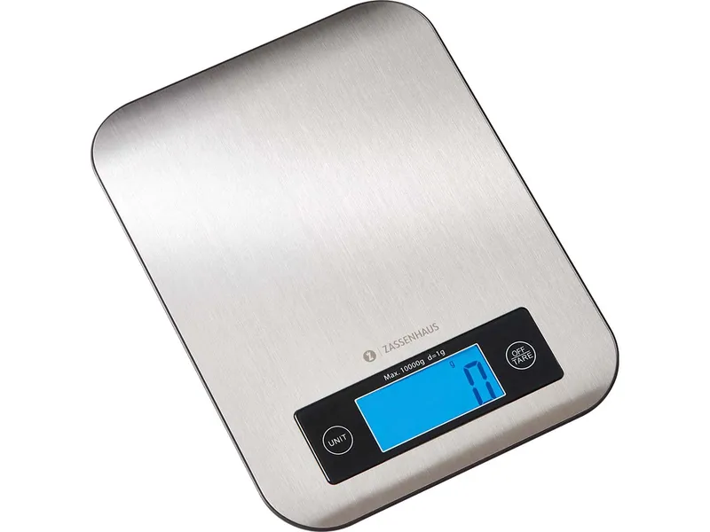 Zassenhaus Digitale Küchenwaage "PURE" aus Edelstahl, silber – Produktbild 1 von 1