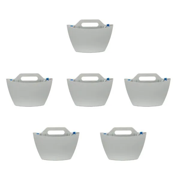CitySens CitySens 6er-Pack Wand-Blumentopf mit automatischer Bewässerung, Gris, – Produktbild 2 von 3