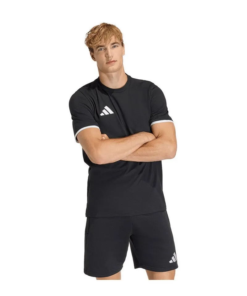 adidas Performance adidas Performance T-Shirt adidas Performance Entrada 26 T-Shirt Weiß Baumwolle, Schwarz, – Produktbild 1 von 5