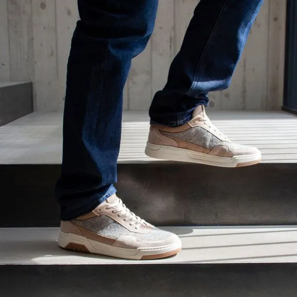 Gottstein Gottstein Woll-Sneaker Flow - Nachhaltiger Wollschuh für Damen & Herren aus 100% Schurwolle & hochwertigen Wildleder - Freizeit Sneakers aus Wool - Low-Top Schnürer, Vanilla, – Produktbild 4 von 6