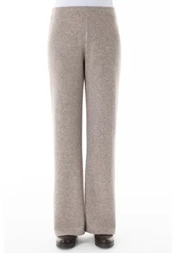 ORGANICATION ORGANICATION Damen vegan Hose Mit Weitem Bein Braun Meliert – Produktbild 1 von 1