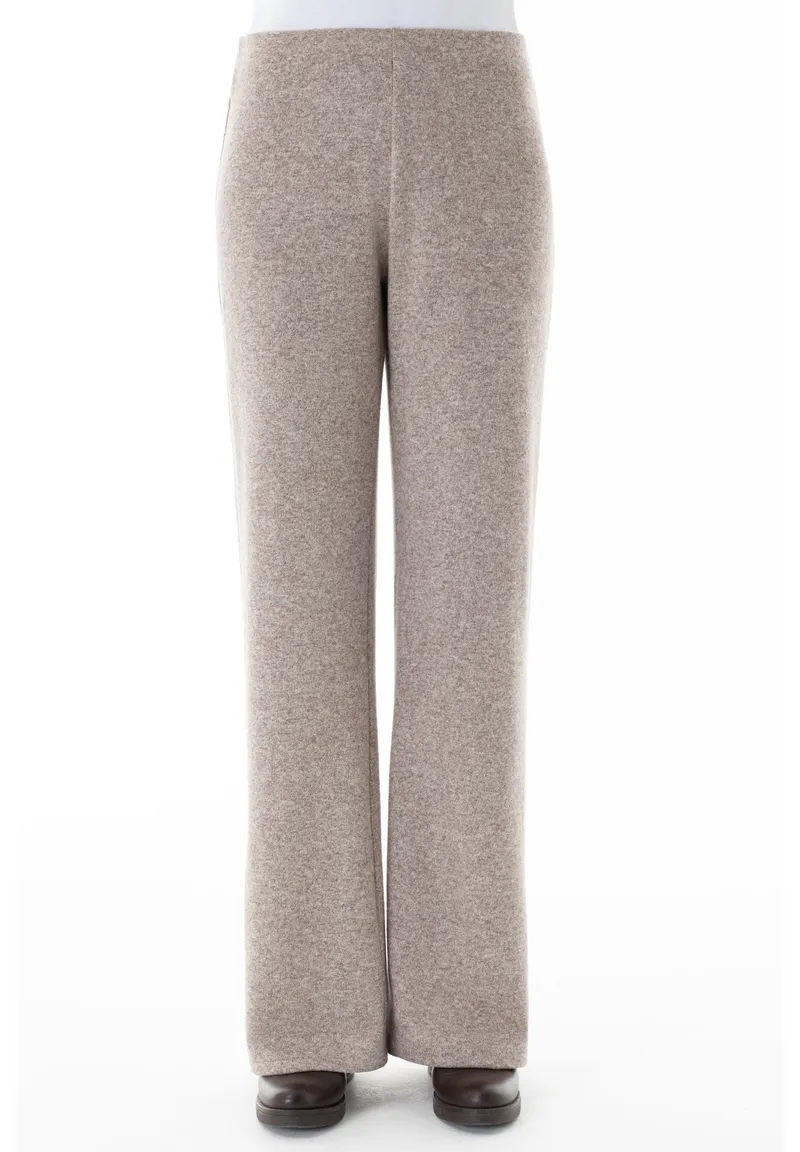 ORGANICATION ORGANICATION Damen vegan Hose Mit Weitem Bein Braun Meliert, Braun, – Produktbild 1 von 1
