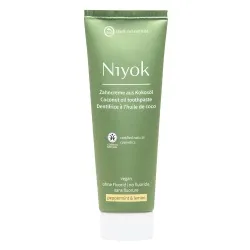 Niyok Niyok Zahncreme aus Kokosöl mit Pfefferminze & Zitrone – Produktbild 2 von 2