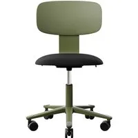 HAG HAG Bürodrehstuhl "Tion 2140" Gestell: moss grey, Stoff: "Cura" black – Produktbild 1 von 1