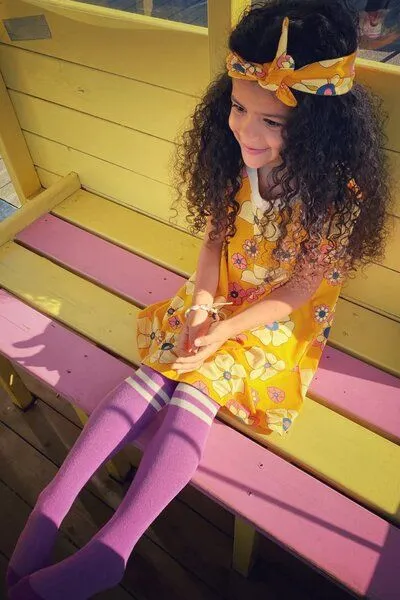 Alba of Denmark Alba of Denmark Anna Belle Dress, Citrus Wild Flowers – Produktbild 3 von 4