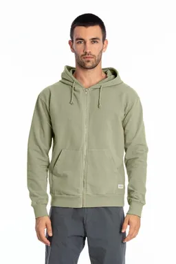 RAVENS VIEW IBIZA RAVENS VIEW IBIZA Herren vegan Hoodie Zip Ibiza Khaki Grün – Produktbild 1 von 1