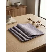 Nature by Adam Nature by Adam Argentinian Criolla Light Serviette 4er Pack - Made in Germany - 100% Bio-Baumwolle, Lila, – Produktbild 1 von 1