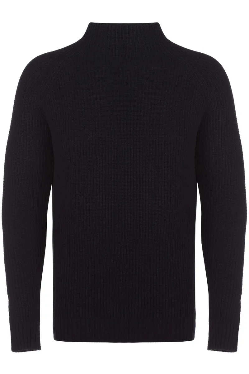 Will's Vegan Store Will's Vegan Store Herren vegan Rollkragenpullover Schwarz, Schwarz, – Produktbild 1 von 2
