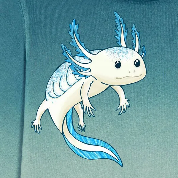 Spangeltangel Spangeltangel Kinder-Hoodie "Axolotl", Blauer verlauf, – Produktbild 2 von 3