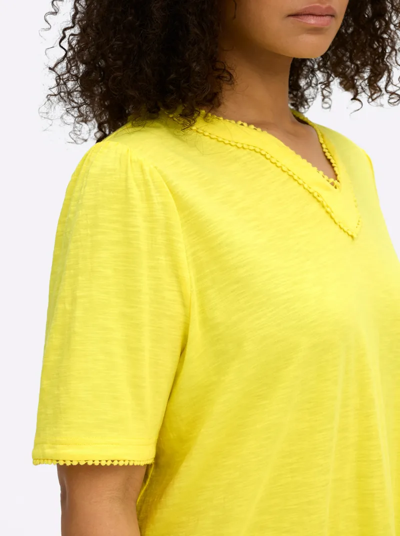 sheego Halbarmshirt, Limone, – Produktbild 2 von 3