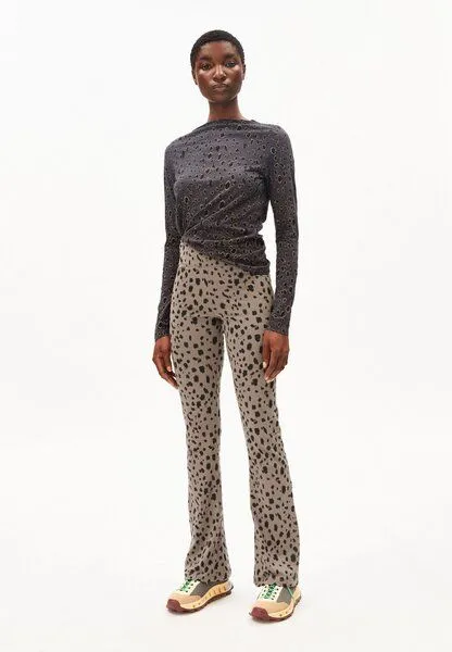 ARMEDANGELS ARMEDANGELS LEO Damen Longsleeve aus Bio-Baumwolle mit Leo-Print, Dark steel, – Produktbild 3 von 3